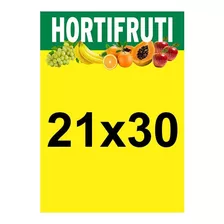 Cartaz Oferta Hortifrutti Feira A4 Duplex 21x30cm 100 Und