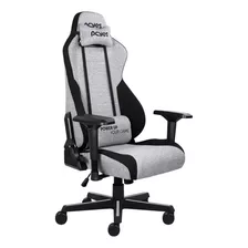 Cadeira De Escritório Cinza Ergonômica Gamer Racer V8 Turbo