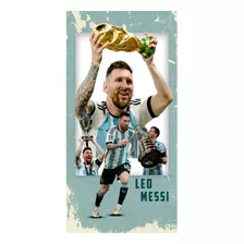 Póster Papel Fotográfico Leo Messi Balon Oro Argentina 60x80