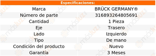 (1) Chicote Frenos Tras Izq Spark L4 1.2l 11/20 Bruck Foto 2