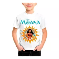 Camiseta Infantil Moana Um Mar De Aventuras Filme #77