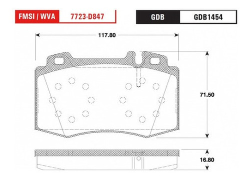 Balata Delantera Low Trw Mercedes Benz Ml430 4.3 2000 Foto 2