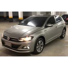 Polo Highline 200 Tsi 1.0 Flex 2019 Prata Un Dona Veja !