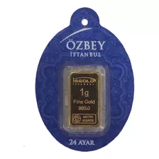 Moneda Rectangular Oro 24k - 1 Gramo - Estambul