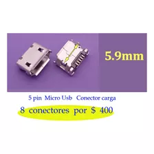 Conector Usb Micro Mini - Entrada Carga -5 Pines