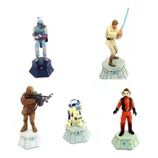 Kit 5 Peças Xadrez Star Wars R2d2 Chew Luke Chumbo