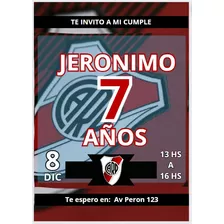 Invitacion Tarjeta Para Whatsapp - River Plate