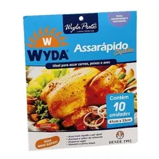 Saco Para Assar Forno Microondas Wyda 10 Unidades 41x33