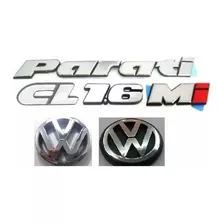 Kit Emblemas Volkswagen Parati Cl 1.6 Mi Vw Grade + Mala 