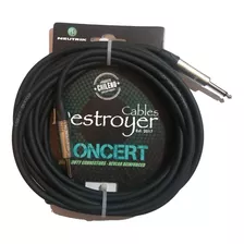 Cable Inst. Destroyer Concert 6mt Conectores Neutrik Rectos