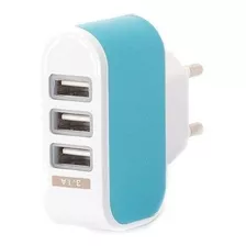 Tomada Bivolt Com 3 Entradas Usb De Parede Cores Variadas