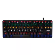 Teclado Gamer Sentey Gs 510 Metal Rgb Rainbow Tkl Red Switch