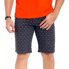 Kit Com 2 Bermudas Masculinas Coloridas Sarja Bamborra