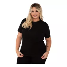 Camiseta Plus Size Blusa Feminina T-shirt Algodão