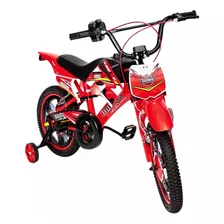 Bike Moto Cross Aro 16 Unitoys Vermelho Freios V-brakes