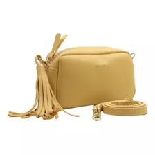 Bolsa Feminina Tiracolo Ombro Tranversal Pequena Quadrada Cor Amarelo