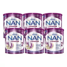 Kit Nestlé Nan Comfor 2 - (6 Latas De 800g) - 6 A 12 Meses