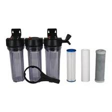 Kit Filtro Triplo Para Purificação De Água Completo 