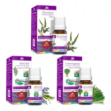 Kit Óleo Essencial Alecrim Eucalipto Lemongrass Wnf 10ml