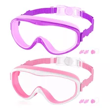 2 Gafas P/ Nadar Cooloo Anti Niebla, Protección Uv, Mod. A