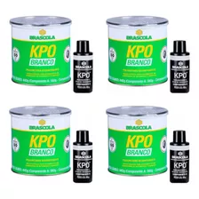 Brascoved Kpo 440g Branco Brascola Kit C/ 4 Unidades