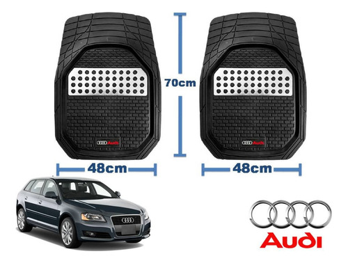 Tapetes 3d Logo Audi + Cubre Volante A3 2004 A 2011 2012 Foto 4