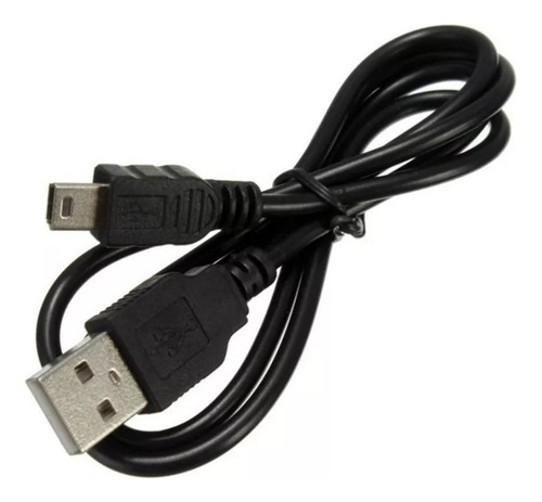 Cable Usb A Mini Usb, De 0,75m Color Negro Combo X 360