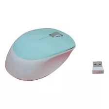  Mouse De Computador Sem Fio, Asereje Verde Menta, 2,4 G, Me