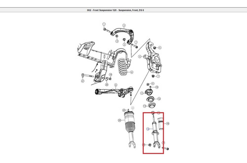 Amortiguador Delantero Mopar Original Ram 1500 2013-2019 Foto 4