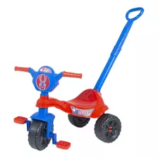 Triciclo Infantil C/ Empurrador Haste Kendy Velotrol Motoca Cor Spider