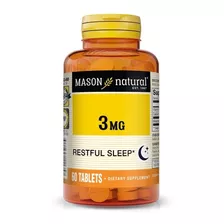 Mason Natural | To Sleep | Para Dormir | 3mg | 60 Tablets