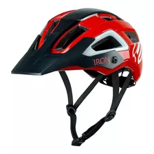 Capacete Ciclismo Asw Bike Iron Todas As Cores Cor Vermelho/preto Tamanho G/gg