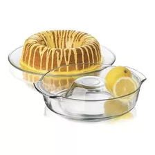 Molde Savarin Vidrio Libbey Torta Flan 24,5 Cm Horno Freezer