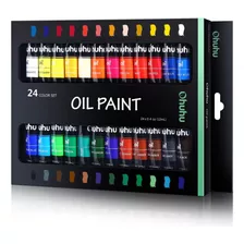 Pinturas Al Óleo Ohuhu Base Aceite No Toxico De 24 Colores 