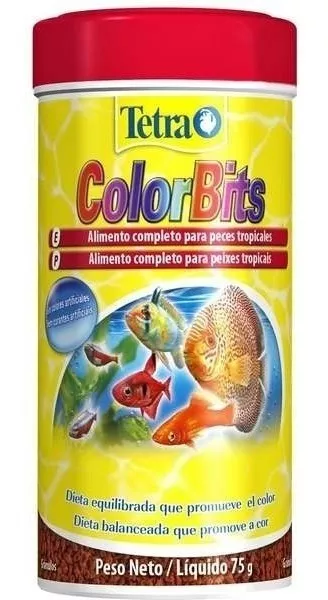Tetra Color Tropical Granules 75gr - Color Bits 75g