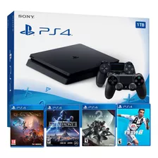 Playstation 4 + 2 Controles + 4 Juegos Físicos