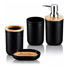 Juego Set De Accesorios Para Baño Bamboo