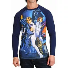 Star Wars Camiseta De Manga Larga Para Hombre, Diseño Retro