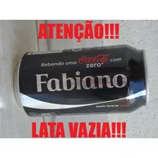 Lata Coca Cola Zero Vazia Com Nome - Fabiano