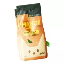 Areia Granulado Para Gatos E Roedores 2,6 Kgs De Mandioca X 2.6kg De Peso Neto Y 2.6kg De Peso Por Unidade