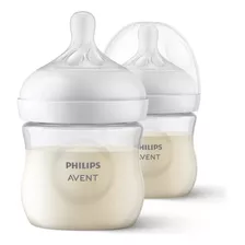 Biberon Philips Avent Natural 3.0 Response 4oz/125ml 2pz Color Traslúcido