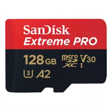 Sandisk Micro Sdxc Extreme Pro C10 U3 170mb/s 4k A2 128gb