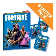 Starter Pack Fortnite Livro Ilustrado + 20 Envelopes 100 Fig