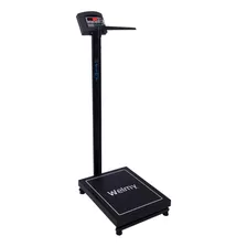 Balança Digital Antropométrica Obeso 300kg W300a Preta Welmy