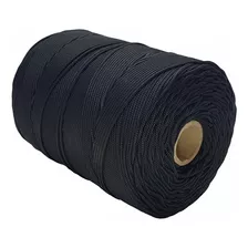 Corda Nylon Seda Trançada 1,5mm C/ 660 Mts - Cordaville Cor Preta