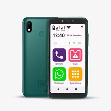 Celular Do Idoso Com Internet E Whatsapp 32gb Sos Verde