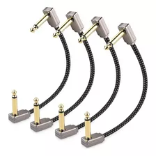 Cable Matters 4-pack Premium Braided Guitar Patch Cable 6 Pu