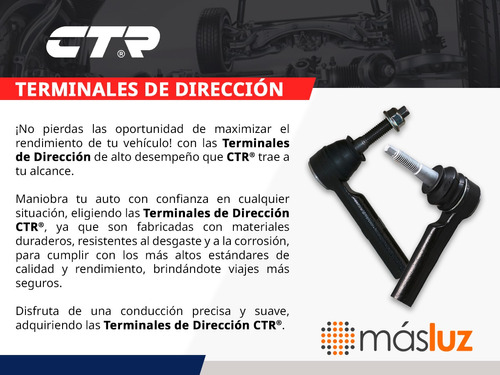 2- Terminales Interiores Mx-5 Miata 2.0l 4 Cil 2006/2015 Ctr Foto 4