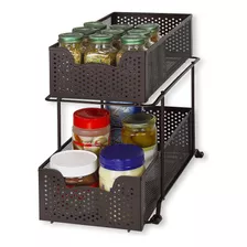 Organizador De Alacena Simple Houseware Cb-006-2 Color Ne...