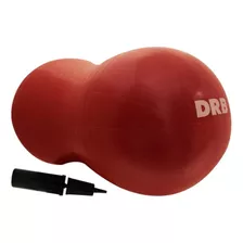 Pelota Mani Con Inflador Drb Color Rojo